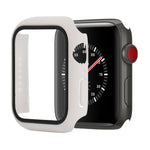 เคสป้องกัน PC+กระจกนิรภัยแบบกันกระแทก พร้อมกล่องบรรจุ สำหรับ Apple Watch 44mm (สีส้ม), สำหรับ Apple Watch Series 6 / 5 / 4 / Watch SE 44mm, สำหรับ Apple Watch Series 6 & SE & 5 & 4 44mm, สำหรับ Apple Watch Series 3 & 2 & 1 42mm