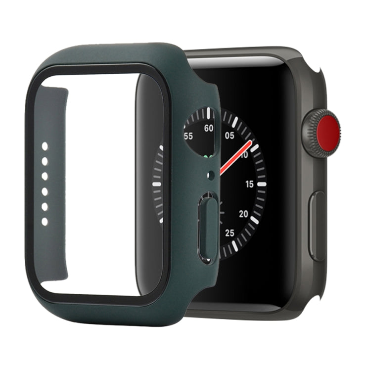เคสป้องกัน PC+กระจกนิรภัยแบบกันกระแทก พร้อมกล่องบรรจุ สำหรับ Apple Watch 44mm (สีส้ม), สำหรับ Apple Watch Series 6 / 5 / 4 / Watch SE 44mm, สำหรับ Apple Watch Series 6 & SE & 5 & 4 44mm, สำหรับ Apple Watch Series 3 & 2 & 1 42mm