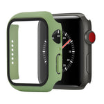 เคสป้องกัน PC+กระจกนิรภัยแบบกันกระแทก พร้อมกล่องบรรจุ สำหรับ Apple Watch 44mm (สีส้ม), สำหรับ Apple Watch Series 6 / 5 / 4 / Watch SE 44mm, สำหรับ Apple Watch Series 6 & SE & 5 & 4 44mm, สำหรับ Apple Watch Series 3 & 2 & 1 42mm