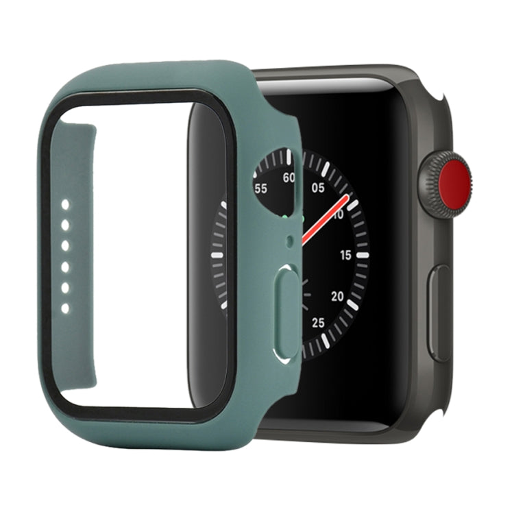 เคสป้องกัน PC+กระจกนิรภัยแบบกันกระแทก พร้อมกล่องบรรจุ สำหรับ Apple Watch 44mm (สีส้ม), สำหรับ Apple Watch Series 6 / 5 / 4 / Watch SE 44mm, สำหรับ Apple Watch Series 6 & SE & 5 & 4 44mm, สำหรับ Apple Watch Series 3 & 2 & 1 42mm