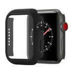 เคสป้องกัน PC+กระจกนิรภัยแบบกันกระแทก พร้อมกล่องบรรจุ สำหรับ Apple Watch 44mm (สีส้ม), สำหรับ Apple Watch Series 6 / 5 / 4 / Watch SE 44mm, สำหรับ Apple Watch Series 6 & SE & 5 & 4 44mm, สำหรับ Apple Watch Series 3 & 2 & 1 42mm