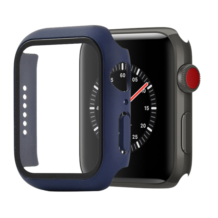 เคสป้องกัน PC+กระจกนิรภัยแบบกันกระแทก พร้อมกล่องบรรจุ สำหรับ Apple Watch 44mm (สีส้ม), สำหรับ Apple Watch Series 6 / 5 / 4 / Watch SE 44mm, สำหรับ Apple Watch Series 6 & SE & 5 & 4 44mm, สำหรับ Apple Watch Series 3 & 2 & 1 42mm