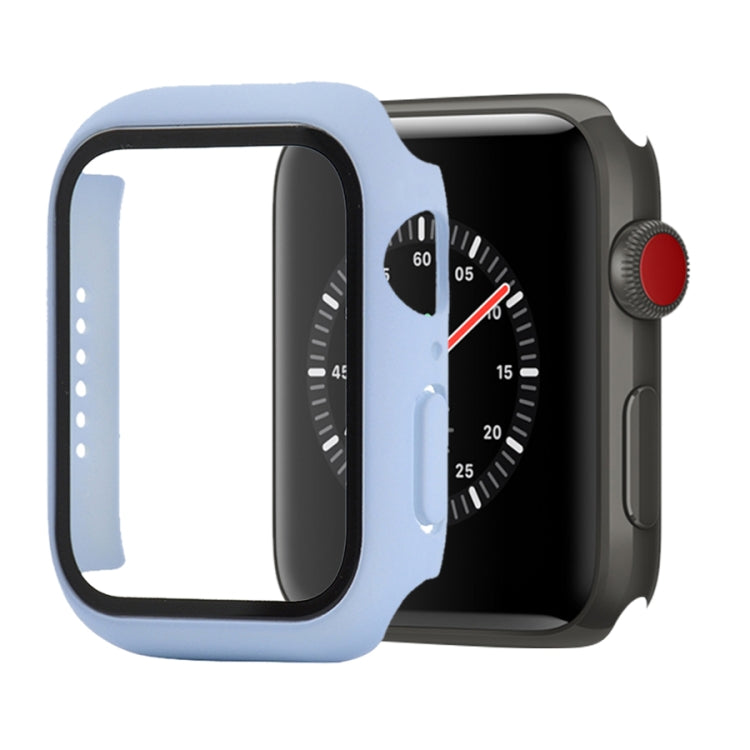 เคสป้องกัน PC+กระจกนิรภัยแบบกันกระแทก พร้อมกล่องบรรจุ สำหรับ Apple Watch 44mm (สีส้ม), สำหรับ Apple Watch Series 6 / 5 / 4 / Watch SE 44mm, สำหรับ Apple Watch Series 6 & SE & 5 & 4 44mm, สำหรับ Apple Watch Series 3 & 2 & 1 42mm