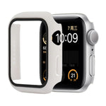 เคสกันกระแทก PC+กระจกนิรภัย พร้อมกล่องบรรจุ สำหรับ Apple Watch 44mm(สีส้ม), สำหรับ Apple Watch Series 6 / 5 / 4 / Watch SE 40mm, สำหรับ Apple Watch Series 3 & 2 & 1 38mm
