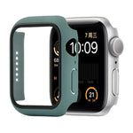 เคสกันกระแทก PC+กระจกนิรภัย พร้อมกล่องบรรจุ สำหรับ Apple Watch 44mm(สีส้ม), สำหรับ Apple Watch Series 6 / 5 / 4 / Watch SE 40mm, สำหรับ Apple Watch Series 3 & 2 & 1 38mm