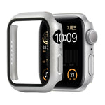 เคสกันกระแทก PC+กระจกนิรภัย พร้อมกล่องบรรจุ สำหรับ Apple Watch 44mm(สีส้ม), สำหรับ Apple Watch Series 6 / 5 / 4 / Watch SE 40mm, สำหรับ Apple Watch Series 3 & 2 & 1 38mm