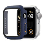 เคสกันกระแทก PC+กระจกนิรภัย พร้อมกล่องบรรจุ สำหรับ Apple Watch 44mm(สีส้ม), สำหรับ Apple Watch Series 6 / 5 / 4 / Watch SE 40mm, สำหรับ Apple Watch Series 3 & 2 & 1 38mm
