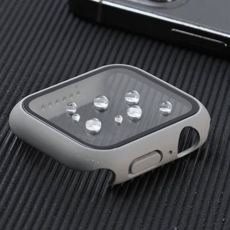 เคสกันกระแทก PC+กระจกนิรภัย พร้อมกล่องบรรจุ สำหรับ Apple Watch 44mm(สีส้ม), สำหรับ Apple Watch Series 6 / 5 / 4 / Watch SE 40mm, สำหรับ Apple Watch Series 3 & 2 & 1 38mm