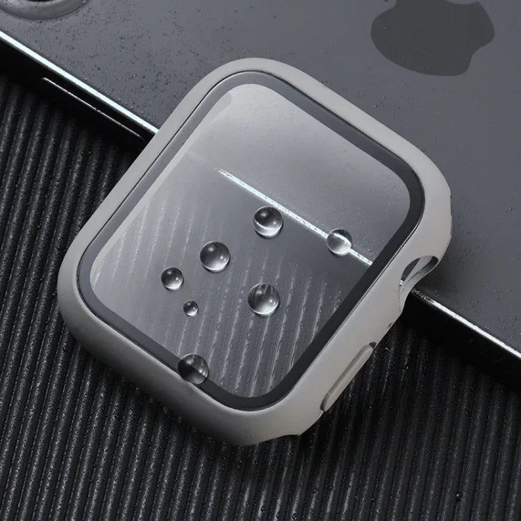 เคสกันกระแทก PC+กระจกนิรภัย พร้อมกล่องบรรจุ สำหรับ Apple Watch 44mm(สีส้ม), สำหรับ Apple Watch Series 6 / 5 / 4 / Watch SE 40mm, สำหรับ Apple Watch Series 3 & 2 & 1 38mm