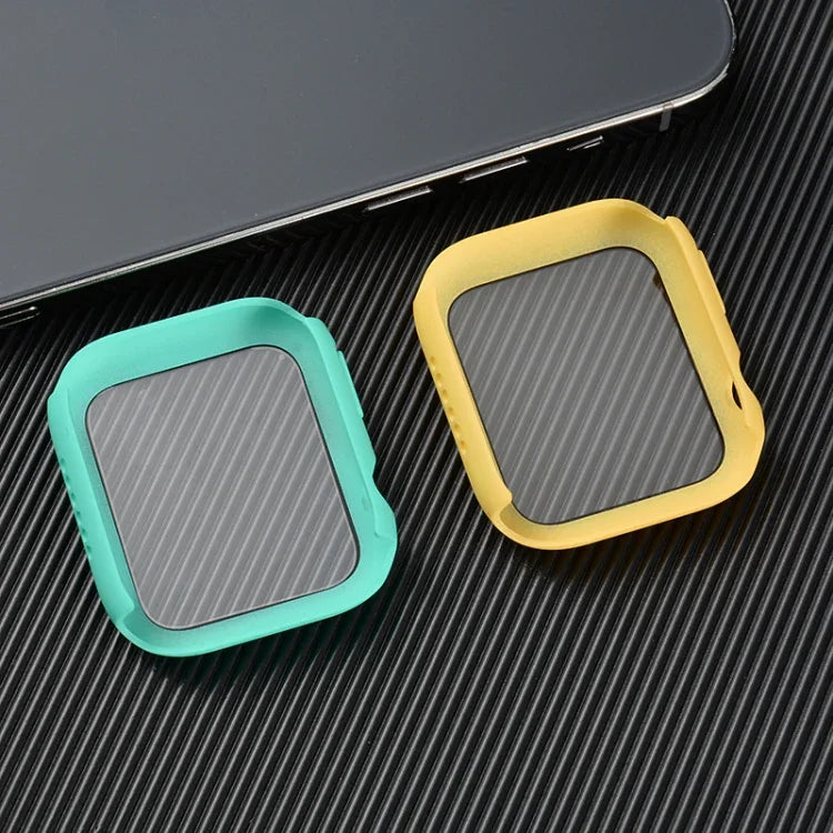เคสกันกระแทก PC+กระจกนิรภัย พร้อมกล่องบรรจุ สำหรับ Apple Watch 44mm(สีส้ม), สำหรับ Apple Watch Series 6 / 5 / 4 / Watch SE 40mm, สำหรับ Apple Watch Series 3 & 2 & 1 38mm