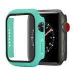 เคสกันกระแทก PC+กระจกนิรภัย พร้อมกล่องบรรจุ สำหรับ Apple Watch 44mm(สีส้ม), สำหรับ Apple Watch Series 6 / 5 / 4 / Watch SE 40mm, สำหรับ Apple Watch Series 3 & 2 & 1 38mm