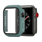เคสกันกระแทก PC+กระจกนิรภัย พร้อมกล่องบรรจุ สำหรับ Apple Watch 44mm(สีส้ม), สำหรับ Apple Watch Series 6 / 5 / 4 / Watch SE 40mm, สำหรับ Apple Watch Series 3 & 2 & 1 38mm