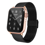 สายรัดนาฬิกาเหล็กแท้หลายบาทสำหรับ Apple Watch Series, 7 45mm / 6 & SE & 5 & 4 44mm / 3 & 2 & 1 42mm, 7 41mm / 6 & SE & 5 & 4 40mm / 3 & 2 & 1 38mm