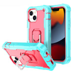 PC + Rubber 3-layers Shockproof Protective Case with Rotating Holder, For iPhone 13 mini, For iPhone 13, For iPhone 13 Pro, For iPhone 13 Pro Max