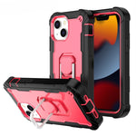 PC + Rubber 3-layers Shockproof Protective Case with Rotating Holder, For iPhone 13 mini, For iPhone 13, For iPhone 13 Pro, For iPhone 13 Pro Max