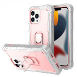PC + Rubber 3-layers Shockproof Protective Case with Rotating Holder, For iPhone 13 mini, For iPhone 13, For iPhone 13 Pro, For iPhone 13 Pro Max