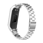สายรัดนาฬิกาเหล็กสามเม็ดสำหรับ Samsung Galaxy Fit2 SM-R220