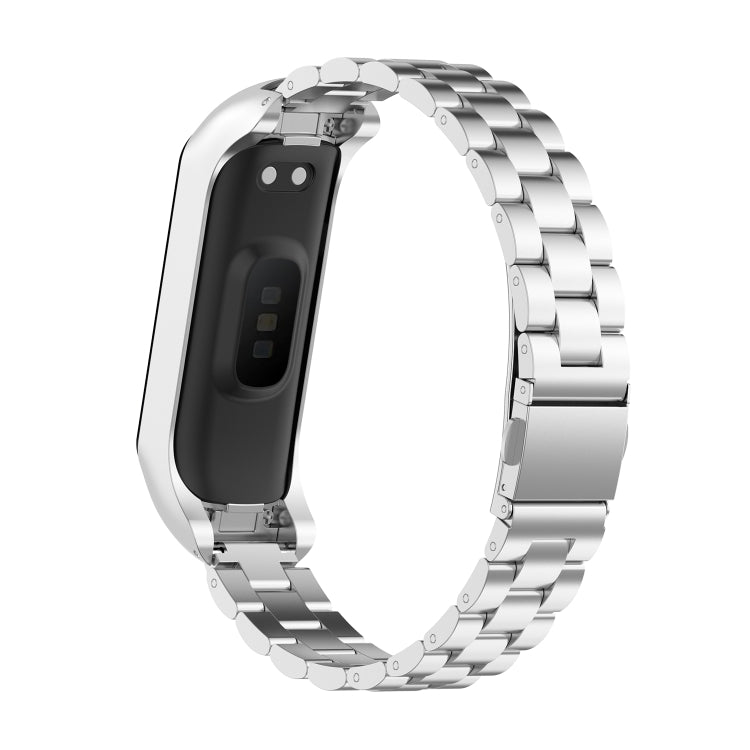 สายรัดนาฬิกาเหล็กสามเม็ดสำหรับ Samsung Galaxy Fit2 SM-R220