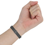 สายรัดนาฬิกาเหล็กสามเม็ดสำหรับ Samsung Galaxy Fit2 SM-R220