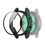 เคสป้องกัน PC พร้อมฟิล์มกระจกนิรภัย สำหรับ Samsung Galaxy Watch4 40 มม. และ 44 มม.