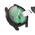 เคสป้องกัน PC พร้อมฟิล์มกระจกนิรภัย สำหรับ Samsung Galaxy Watch4 40 มม. และ 44 มม.