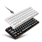 HXSJ L800 61 Keys Bluetooth 5.0 / 2.4G Wireless / Type-C Wired Three Modes Blue Shaft Mechanical Keyboard
