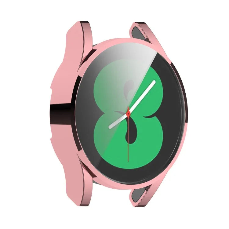 เคสป้องกัน TPU ชุบไฟฟ้าครอบคลุมเต็มรูปแบบ สำหรับ Samsung Galaxy Watch4 40 มม. และ 44 มม.