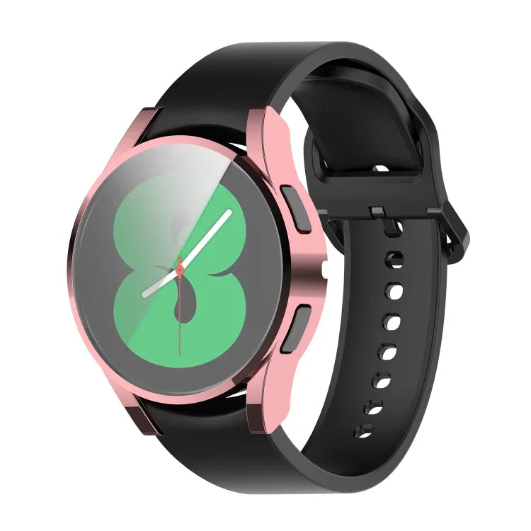 เคสป้องกัน TPU ชุบไฟฟ้าครอบคลุมเต็มรูปแบบ สำหรับ Samsung Galaxy Watch4 40 มม. และ 44 มม.
