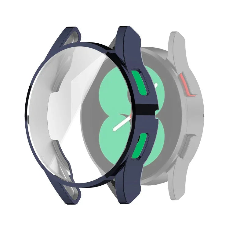 เคสป้องกัน TPU ชุบไฟฟ้าครอบคลุมเต็มรูปแบบ สำหรับ Samsung Galaxy Watch4 40 มม. และ 44 มม.