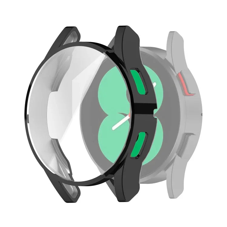 เคสป้องกัน TPU ชุบไฟฟ้าครอบคลุมเต็มรูปแบบ สำหรับ Samsung Galaxy Watch4 40 มม. และ 44 มม.