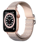 สายรัดนาฬิกายืดหยุ่นลายข้าวหลามตัดปรับได้สำหรับ Apple Watch Series, 7 41mm / 6 & SE & 5 & 4 40mm / 3 & 2 & 1 38mm, 7 45mm / 6 & SE & 5 & 4 44mm / 3 & 2 & 1 42mm