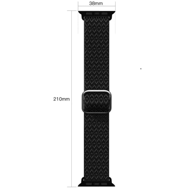 สายรัดนาฬิกายืดหยุ่นลายข้าวหลามตัดปรับได้สำหรับ Apple Watch Series, 7 41mm / 6 & SE & 5 & 4 40mm / 3 & 2 & 1 38mm, 7 45mm / 6 & SE & 5 & 4 44mm / 3 & 2 & 1 42mm