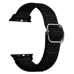 สายรัดนาฬิกายืดหยุ่นลายข้าวหลามตัดปรับได้สำหรับ Apple Watch Series, 7 41mm / 6 & SE & 5 & 4 40mm / 3 & 2 & 1 38mm, 7 45mm / 6 & SE & 5 & 4 44mm / 3 & 2 & 1 42mm
