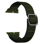 สายรัดนาฬิกายืดหยุ่นลายข้าวหลามตัดปรับได้สำหรับ Apple Watch Series, 7 41mm / 6 & SE & 5 & 4 40mm / 3 & 2 & 1 38mm, 7 45mm / 6 & SE & 5 & 4 44mm / 3 & 2 & 1 42mm