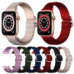 สายรัดนาฬิกายืดหยุ่นลายข้าวหลามตัดปรับได้สำหรับ Apple Watch Series, 7 41mm / 6 & SE & 5 & 4 40mm / 3 & 2 & 1 38mm, 7 45mm / 6 & SE & 5 & 4 44mm / 3 & 2 & 1 42mm