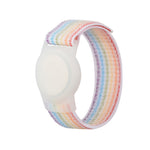สายรัดข้อมือไนลอนกันรอยขีดข่วนและกันกระแทก พร้อมเคสป้องกัน TPU สำหรับ AirTag