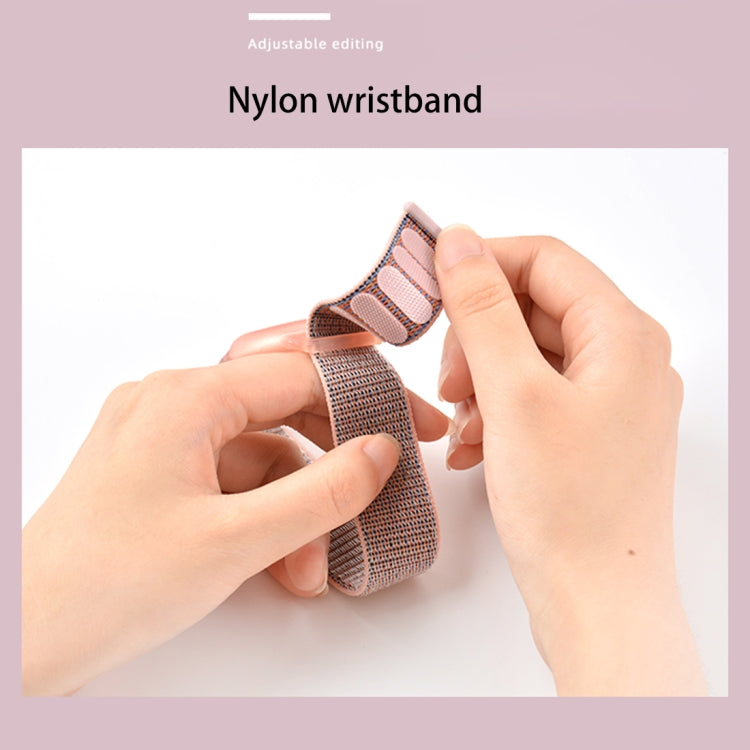 สายรัดข้อมือไนลอนกันรอยขีดข่วนและกันกระแทก พร้อมเคสป้องกัน TPU สำหรับ AirTag