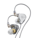 KZ ZAS หูฟังแบบมีสาย 16 หน่วย Ring Iron In-ear รุ่นมาตรฐาน ZAS (สีขาว), ZAS (สีดำ), รุ่นมีไมโครโฟน ZAS (สีขาว), ZAS (สีดำ)