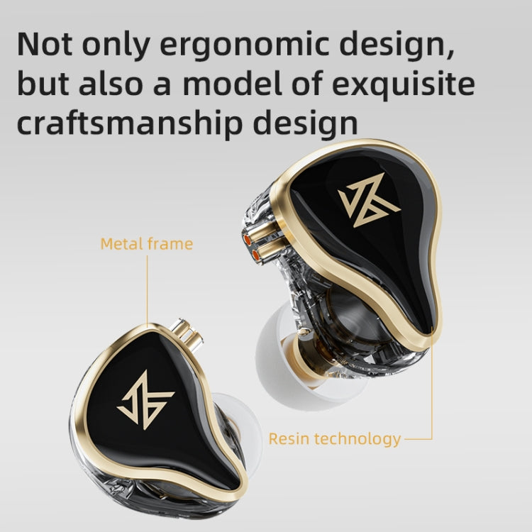 KZ ZAS หูฟังแบบมีสาย 16 หน่วย Ring Iron In-ear รุ่นมาตรฐาน ZAS (สีขาว), ZAS (สีดำ), รุ่นมีไมโครโฟน ZAS (สีขาว), ZAS (สีดำ)