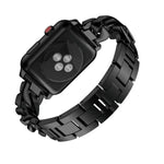 สายข้อมือดีนิมเพชรอัลลอยด์แถวเดียว สำหรับ Apple Watch Series 8&7 41มม. / SE 2&6&SE&5&4 40มม. / 3&2&1 38มม. / สำหรับ Apple Watch Series 8&7 45มม. / SE 2&6&SE&5&4 44มม. / 3&2&1 42มม.