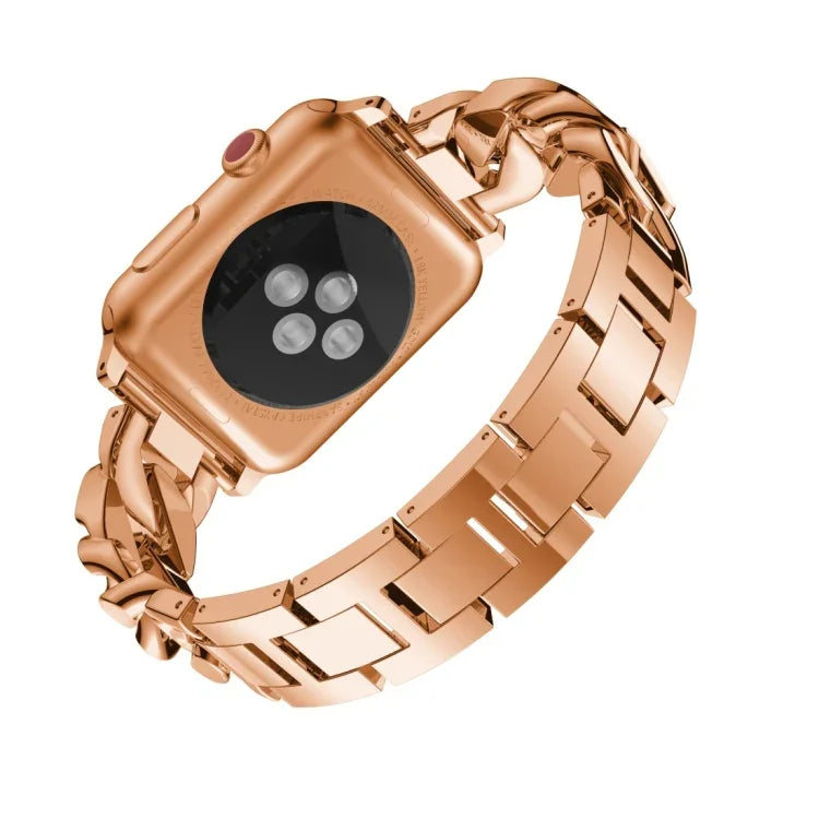สายข้อมือดีนิมเพชรอัลลอยด์แถวเดียว สำหรับ Apple Watch Series 8&7 41มม. / SE 2&6&SE&5&4 40มม. / 3&2&1 38มม. / สำหรับ Apple Watch Series 8&7 45มม. / SE 2&6&SE&5&4 44มม. / 3&2&1 42มม.