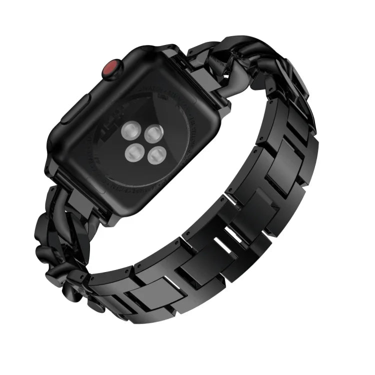 สายข้อมือดีนิมเพชรอัลลอยด์แถวเดียว สำหรับ Apple Watch Series 8&7 41มม. / SE 2&6&SE&5&4 40มม. / 3&2&1 38มม. / สำหรับ Apple Watch Series 8&7 45มม. / SE 2&6&SE&5&4 44มม. / 3&2&1 42มม.