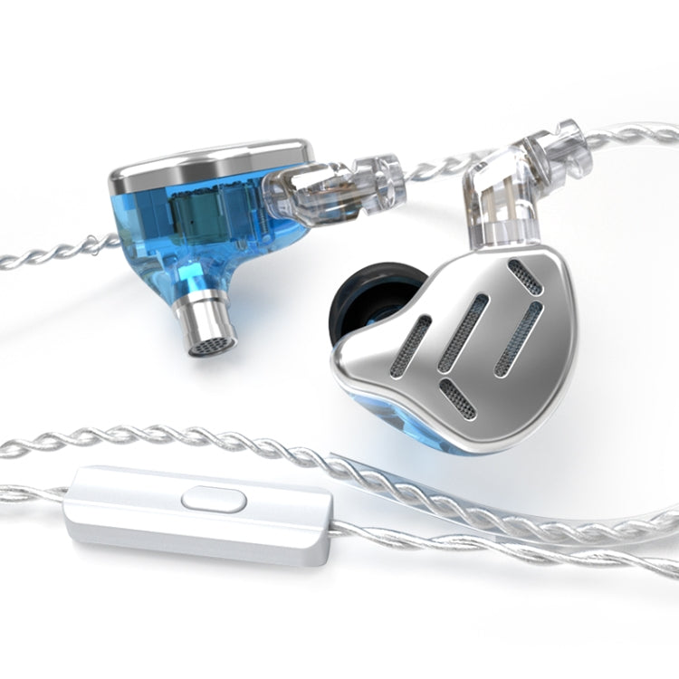 KZ ZAX หูฟังสปอร์ตเกมมิ่งแบบมีสาย 16 หน่วย Ring Iron In-ear รุ่นมาตรฐาน ZAX (สีเงิน), ZAX (สีดำ), รุ่นมีไมโครโฟน ZAX (สีเงิน), ZAX (สีดำ)