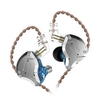 KZ ZS10 Pro หูฟังเกมมิ่งแบบมีสาย 10 หน่วย Ring Iron In-ear รุ่นมีไมโครโฟน ZS10 Pro (สีน้ำเงินสำหรับสตรีมเมอร์), ZS10 Pro (สีทองแวววาว), ZS10 Pro (สีม่วง), ZS10 Pro (สีน้ำเงินเพชร), รุ่นมาตรฐาน ZS10 Pro (สีดำ)