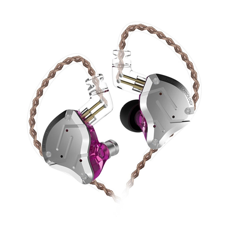 KZ ZS10 Pro หูฟังเกมมิ่งแบบมีสาย 10 หน่วย Ring Iron In-ear รุ่นมีไมโครโฟน ZS10 Pro (สีน้ำเงินสำหรับสตรีมเมอร์), ZS10 Pro (สีทองแวววาว), ZS10 Pro (สีม่วง), ZS10 Pro (สีน้ำเงินเพชร), รุ่นมาตรฐาน ZS10 Pro (สีดำ)