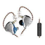 KZ ZS10 Pro หูฟังเกมมิ่งแบบมีสาย 10 หน่วย Ring Iron In-ear รุ่นมีไมโครโฟน ZS10 Pro (สีน้ำเงินสำหรับสตรีมเมอร์), ZS10 Pro (สีทองแวววาว), ZS10 Pro (สีม่วง), ZS10 Pro (สีน้ำเงินเพชร), รุ่นมาตรฐาน ZS10 Pro (สีดำ)