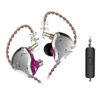 KZ ZS10 Pro หูฟังเกมมิ่งแบบมีสาย 10 หน่วย Ring Iron In-ear รุ่นมีไมโครโฟน ZS10 Pro (สีน้ำเงินสำหรับสตรีมเมอร์), ZS10 Pro (สีทองแวววาว), ZS10 Pro (สีม่วง), ZS10 Pro (สีน้ำเงินเพชร), รุ่นมาตรฐาน ZS10 Pro (สีดำ)