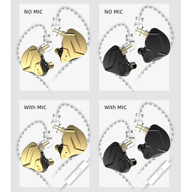 KZ ZSN Pro X หูฟังแบบมีสาย Ring Iron Hybrid Drive Metal In-ear รุ่นมาตรฐาน ZSN Pro X (สีดำ), ZSN Pro X (สีทอง), รุ่นมีไมโครโฟน ZSN Pro X (สีดำ), ZSN Pro X (สีทอง)