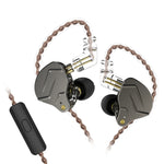 KZ ZSN Pro หูฟังแบบมีสาย Ring Iron Hybrid Drive Metal In-ear รุ่นมาตรฐาน ZSN (สีเทา), ZSN (สีน้ำเงิน), ZSN (สีม่วง), รุ่นมีไมโครโฟน ZSN (สีเทา), ZSN (สีน้ำเงิน), ZSN (สีม่วง)