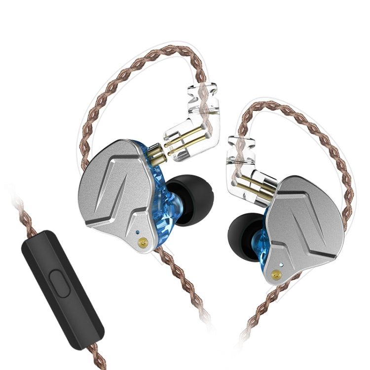 KZ ZSN Pro หูฟังแบบมีสาย Ring Iron Hybrid Drive Metal In-ear รุ่นมาตรฐาน ZSN (สีเทา), ZSN (สีน้ำเงิน), ZSN (สีม่วง), รุ่นมีไมโครโฟน ZSN (สีเทา), ZSN (สีน้ำเงิน), ZSN (สีม่วง)